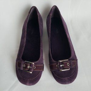 Aerosoles Purple Leather Upper Size 7 M Carefree RB